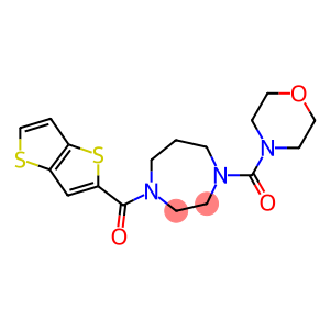 1-(MORPHOLIN-4-YLCARBONYL)-4-(THIENO[3,2-B]THIEN-2-YLCARBONYL)-1,4-DIAZEPANE