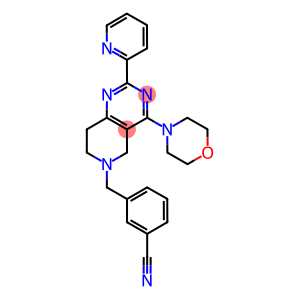 3-(4-MORPHOLIN-4-YL-2-PYRIDIN-2-YL-7,8-DIHYDRO-5H-PYRIDO[4,3-D]PYRIMIDIN-6-YLMETHYL)-BENZONITRILE