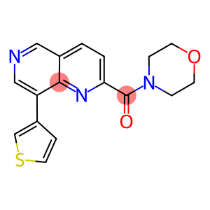 2-(MORPHOLIN-4-YLCARBONYL)-8-THIEN-3-YL-1,6-NAPHTHYRIDINE