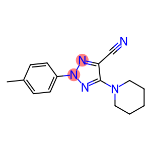 2-(4-METHYLPHENYL)-5-PIPERIDIN-1-YL-2H-1,2,3-TRIAZOLE-4-CARBONITRILE