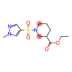 1-(1-METHYL-1 H-PYRAZOLE-4-SULFONYL)-PIPERIDINE-3-CARBOXYLIC ACID ETHYL ESTER