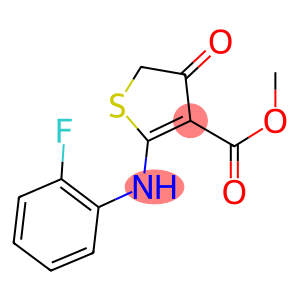 METHYL 2-[(2-FLUOROPHENYL)AMINO]-4-OXO-4,5-DIHYDROTHIOPHENE-3-CARBOXYLATE