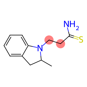 3-(2-methyl-2,3-dihydro-1H-indol-1-yl)propanethioamide