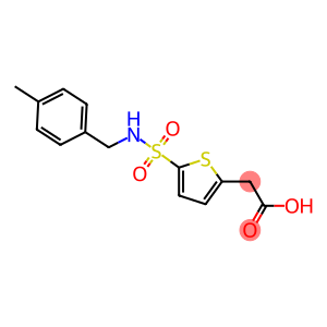 2-(5-{[(4-methylphenyl)methyl]sulfamoyl}thiophen-2-yl)acetic acid