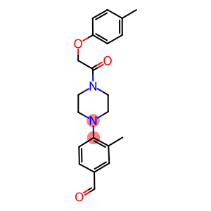 3-METHYL-4-(4-[(4-METHYLPHENOXY)ACETYL]PIPERAZIN-1-YL)BENZALDEHYDE