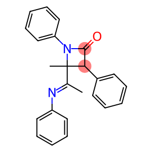 4-METHYL-1,3-DIPHENYL-4-(1-(PHENYLIMINO)ETHYL)-2-AZETIDINONE