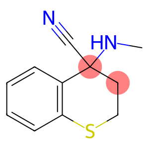 4-(methylamino)-3,4-dihydro-2H-1-benzothiopyran-4-carbonitrile