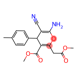 METHYL 6-AMINO-5-CYANO-2-(2-METHOXY-2-OXOETHYL)-4-(4-METHYLPHENYL)-4H-PYRAN-3-CARBOXYLATE