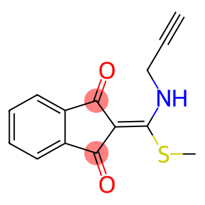 2-(METHYLTHIO(PROP-2-YNYLAMINO)METHYLENE)INDANE-1,3-DIONE