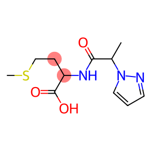 4-(methylsulfanyl)-2-[2-(1H-pyrazol-1-yl)propanamido]butanoic acid