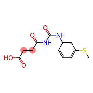 4-({[3-(methylsulfanyl)phenyl]carbamoyl}amino)-4-oxobutanoic acid