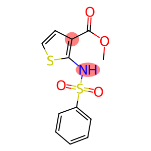 METHYL 2-[(PHENYLSULFONYL)AMINO]-3-THIOPHENECARBOXYLATE