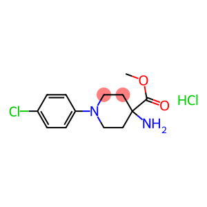 METHYL 4-AMINO-1-(4-CHLOROPHENYL)PIPERIDINE-4-CARBOXYLATE HYDROCHLORIDE