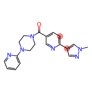 1-([6-(1-METHYL-1H-PYRAZOL-4-YL)PYRIDIN-3-YL]CARBONYL)-4-PYRIDIN-2-YLPIPERAZINE