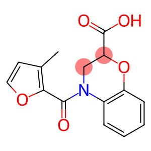 4-(3-methyl-2-furoyl)-3,4-dihydro-2H-1,4-benzoxazine-2-carboxylic acid