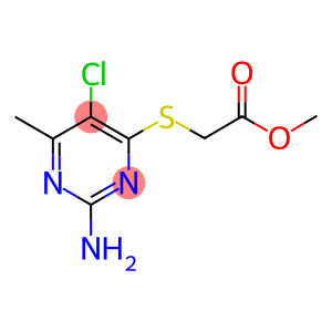 METHYL 2-[(2-AMINO-5-CHLORO-6-METHYL-4-PYRIMIDINYL)SULFANYL]ACETATE