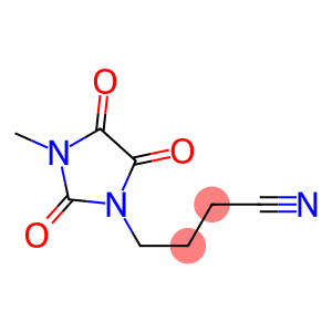 4-(3-methyl-2,4,5-trioxoimidazolidin-1-yl)butanenitrile