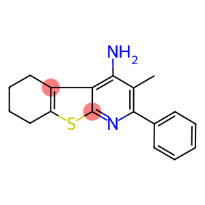 3-METHYL-2-PHENYL-5,6,7,8-TETRAHYDRO-BENZO-[4,5]THIENO[2,3-B]PYRIDIN-4-YLAMINE