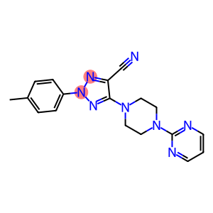 2-(4-METHYLPHENYL)-5-(4-PYRIMIDIN-2-YLPIPERAZIN-1-YL)-2H-1,2,3-TRIAZOLE-4-CARBONITRILE