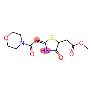 METHYL [(2E)-2-(2-MORPHOLIN-4-YL-2-OXOETHYLIDENE)-4-OXO-1,3-THIAZOLIDIN-5-YL]ACETATE