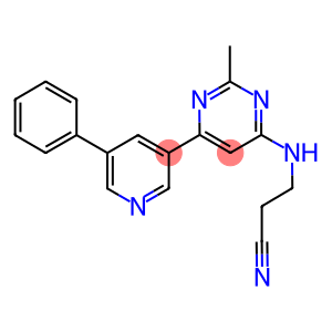 3-([2-METHYL-6-(5-PHENYLPYRIDIN-3-YL)PYRIMIDIN-4-YL]AMINO)PROPANENITRILE