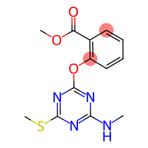 METHYL 2-{[4-(METHYLAMINO)-6-(METHYLTHIO)-1,3,5-TRIAZIN-2-YL]OXY}BENZOATE