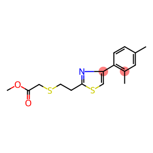 METHYL 2-((2-[4-(2,4-DIMETHYLPHENYL)-1,3-THIAZOL-2-YL]ETHYL)THIO)ACETATE