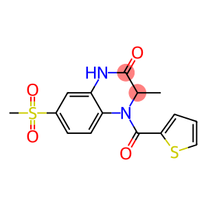 3-METHYL-7-(METHYLSULFONYL)-4-(THIEN-2-YLCARBONYL)-3,4-DIHYDROQUINOXALIN-2(1H)-ONE