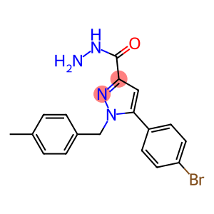 1-(4-METHYLBENZYL)-5-(4-BROMOPHENYL)-1H-PYRAZOLE-3-CARBOHYDRAZIDE