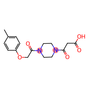 3-(4-[(4-METHYLPHENOXY)ACETYL]PIPERAZIN-1-YL)-3-OXOPROPANOIC ACID