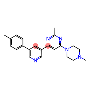 2-METHYL-4-(4-METHYL-PIPERAZIN-1-YL)-6-(5-P-TOLYL-PYRIDIN-3-YL)-PYRIMIDINE