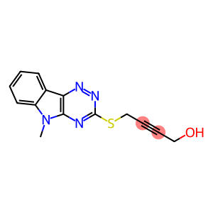 4-[(5-METHYL-5H-[1,2,4]TRIAZINO[5,6-B]INDOL-3-YL)THIO]BUT-2-YN-1-OL