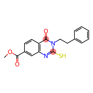 METHYL 2-MERCAPTO-4-OXO-3-(2-PHENYLETHYL)-3,4-DIHYDROQUINAZOLINE-7-CARBOXYLATE