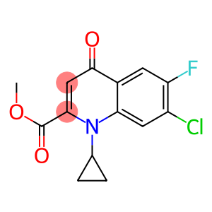 METHYL 7-CHLORO-6-FLUORO-4-OXO-N-CYCLOPROPYL-1,4-DIHYDROQUINOLINE CARBOXYLATE