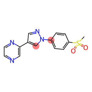 2-[1-(4-(METHYLSULPHONYL)PHENYL)-1H-PYRAZOL-4-YL]PYRAZINE