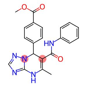 METHYL 4-[6-(ANILINOCARBONYL)-5-METHYL-4,7-DIHYDRO[1,2,4]TRIAZOLO[1,5-A]PYRIMIDIN-7-YL]BENZOATE