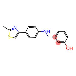 3-({[4-(2-methyl-1,3-thiazol-4-yl)phenyl]amino}methyl)phenol