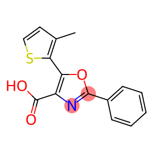 5-(3-methylthiophen-2-yl)-2-phenyl-1,3-oxazole-4-carboxylic acid