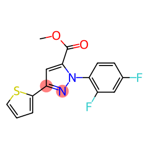 methyl 1-(2,4-difluorophenyl)-3-(thiophen-2-yl)-1H-pyrazole-5-carboxylate