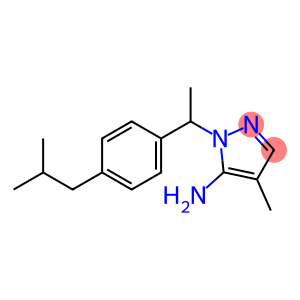 4-methyl-1-{1-[4-(2-methylpropyl)phenyl]ethyl}-1H-pyrazol-5-amine