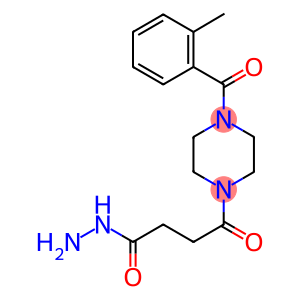 4-[4-(2-METHYL-BENZOYL)-PIPERAZIN-1-YL]-4-OXO-BUTYRIC ACID HYDRAZIDE