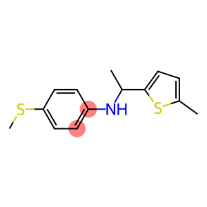 4-(methylsulfanyl)-N-[1-(5-methylthiophen-2-yl)ethyl]aniline