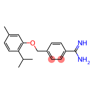 4-[5-methyl-2-(propan-2-yl)phenoxymethyl]benzene-1-carboximidamide