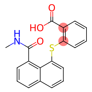 2-({8-[(methylamino)carbonyl]-1-naphthyl}thio)benzoic acid