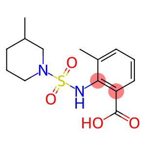 3-methyl-2-{[(3-methylpiperidine-1-)sulfonyl]amino}benzoic acid