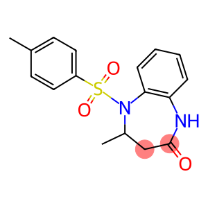 4-methyl-5-[(4-methylphenyl)sulfonyl]-1,3,4,5-tetrahydro-2H-1,5-benzodiazepin-2-one