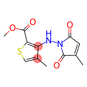 methyl 4-methyl-3-[(3-methyl-2,5-dioxo-2,5-dihydro-1H-pyrrol-1-yl)amino]thiophene-2-carboxylate