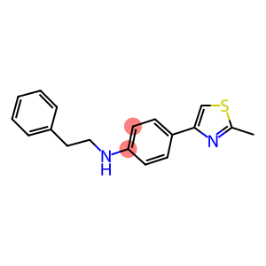 4-(2-methyl-1,3-thiazol-4-yl)-N-(2-phenylethyl)aniline