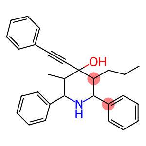 3-METHYL-2,6-DIPHENYL-4-(PHENYLETHYNYL)-5-PROPYLPIPERIDIN-4-OL