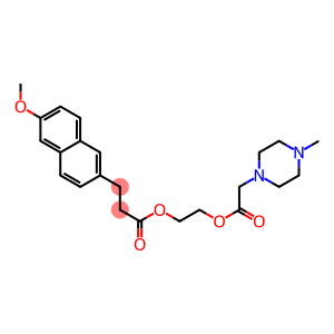 2-((4-methyl-1-piperazinyl)acetyloxy)ethyl (6-methoxy-2-naphthyl)propanoate